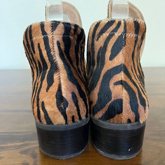 Anthropologie Matisse Pronto Tiger Print Leather Ankle Boho Boot Sz 8 - Picture 4 of 11
